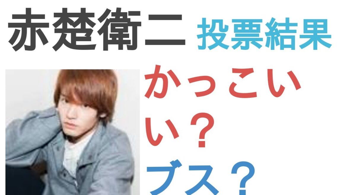 赤楚衛二はかっこいい？ブス？【投票結果】