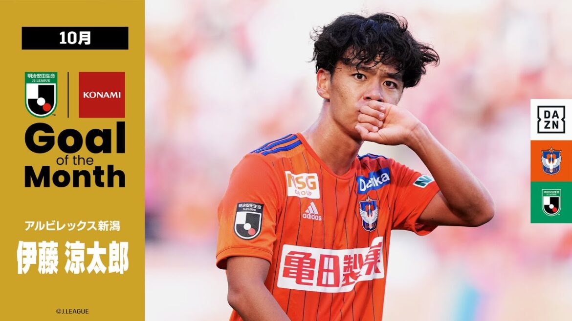 2022 明治安田生命Jリーグ KONAMI月間ベストゴール（10・11月）|　J2：伊藤 涼太郎選手（アルビレックス新潟）
