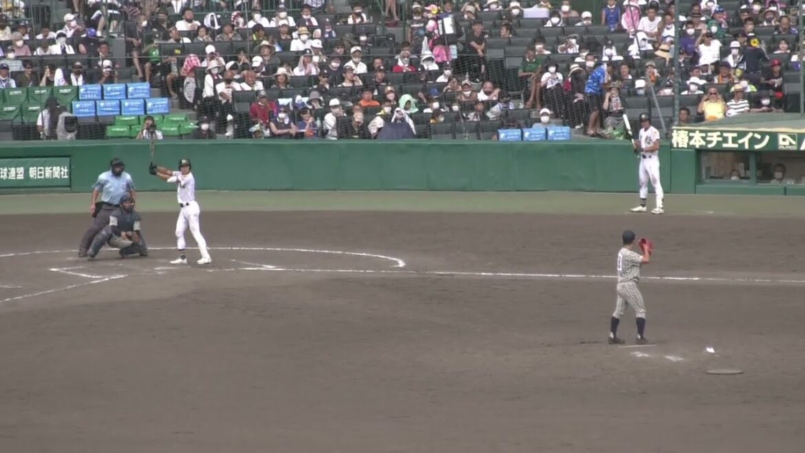 ２０２２夏の甲子園　　敦賀気比大味悠人投手　9回2アウトからホッとするまで　8月16日第3試合　3回戦　対聖光学院　1番ショート赤堀颯選手（U１８日本代表)
