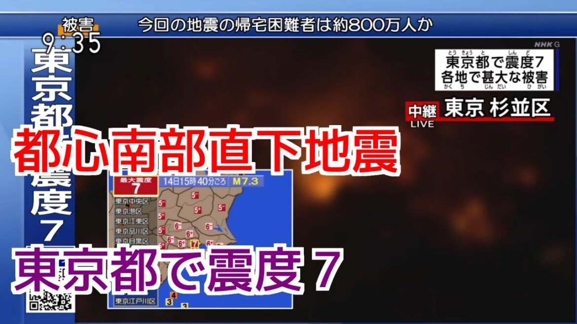 【地震シミュレーション】都心南部直下地震 M7.3 【地震シミュレーション】都心南部直下地震 M7.3