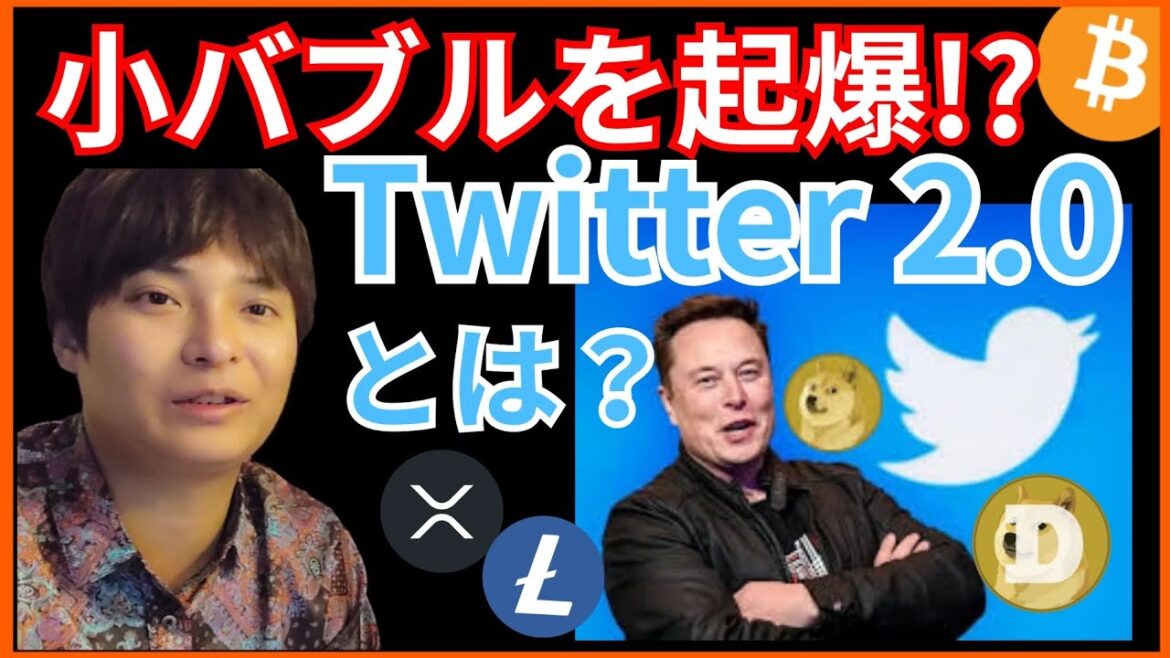【期待】小バブルを起爆しそうな『Twitter2.0』って❔BTC ETH XRP SOL LTC DOGE チャート分析