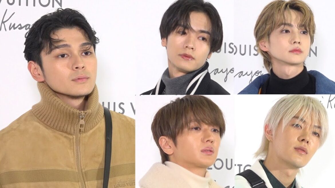 眞栄田郷敦＆川村壱馬＆吉野北人らイケメン芸能人が集結！豪華ゲストがルイ・ヴィトンコーデで来場　『LOUIS VUITTON×YAYOI KUSAMA』オープニングイベント
