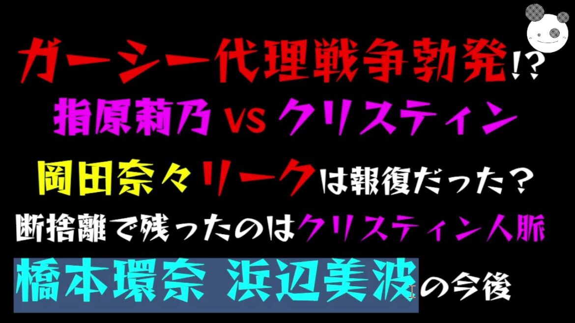 【ガーシー代理戦争】指原莉乃 VS クリスティン「岡田奈々リークは報復だった？」橋本環奈・浜辺美波の今後