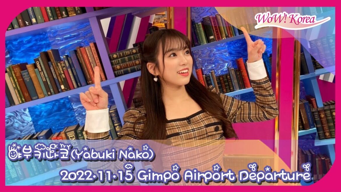 [LIVE] HKT48 야부키 나코, 위즈원~ 귀여운 나코 요정이 또 한국에 왔어요~ [矢吹奈子, Gimpo Airport Departure]