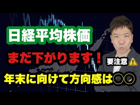 日経平均株価まだ下がります!年末へ向けての方向感は〇〇!! 日経平均株価まだ下がります!年末へ向けての方向感は〇〇!!