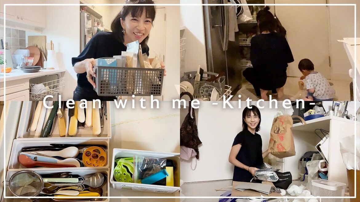 【キッチン】片付けられない女🤦🏻‍♀️ツアーで見せられなかった場所の公開お片付け❤️‍🩹【安田美沙子｜40歳２児ママ】