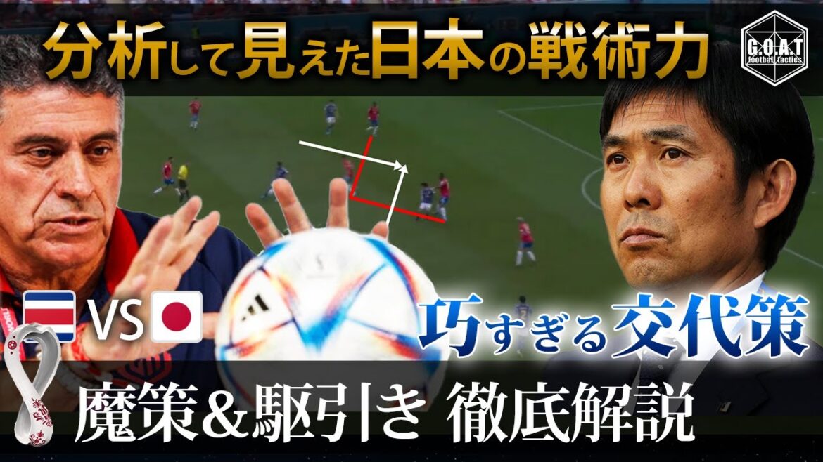 【戦術解説】日本 VS コスタリカ日本 分析して見えた日本の戦術力