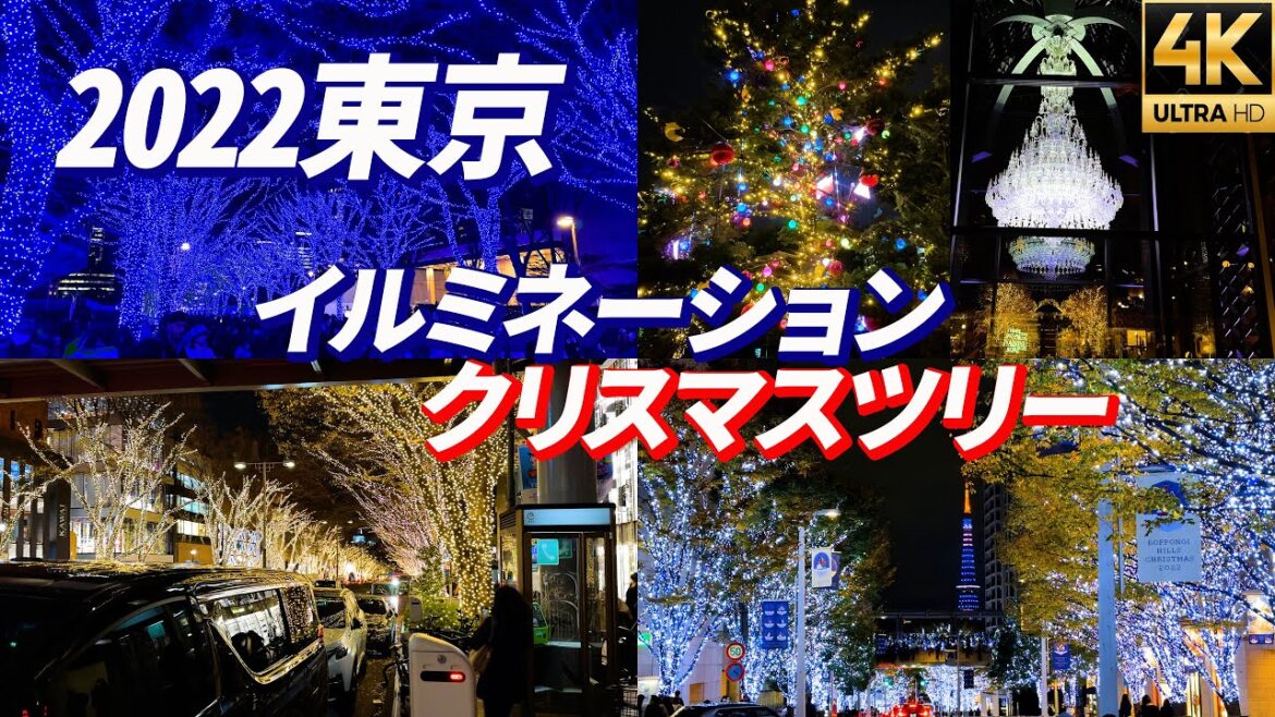 【東京イルミネーションクリスマスツリー2022】青の洞窟復活！表参道 六本木けやき坂 ミッドタウン 恵比寿 目黒川 東京スカイツリー 東京タワー 東京ドームシティ 新宿 赤坂 虎ノ門 秋葉原 光の祭典