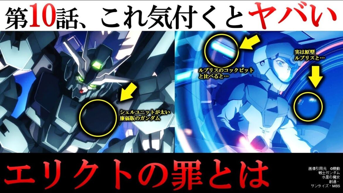 【水星の魔女】第10話の細かすぎる解説・考察｜新ガンダムの危険な真実｜地球の怖すぎる実験とは？｜エリクトの奇跡がもたらす危ない思想｜ガンダム解説・考察