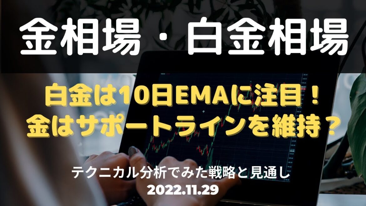 【金相場・白金相場】白金は10日EMAに注目！金はサポートラインを維持？　テクニカル分析でみた見通しと戦略 11月29日（火）