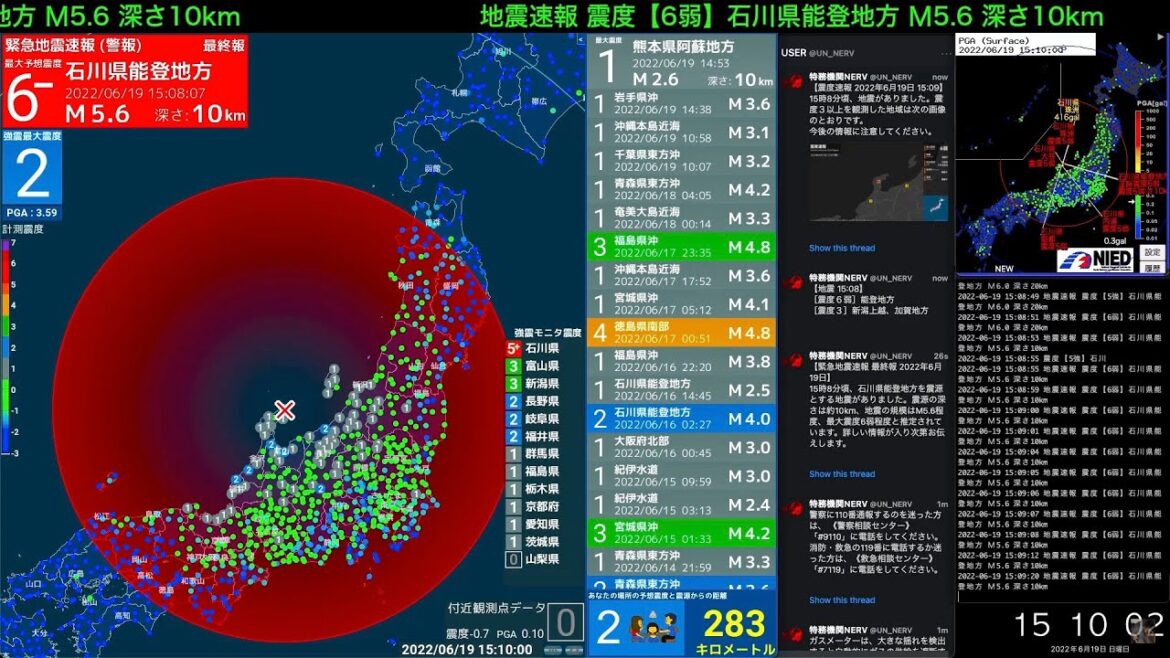 【24時間Live】緊急地震速報・ニュース速報【読み上げ】