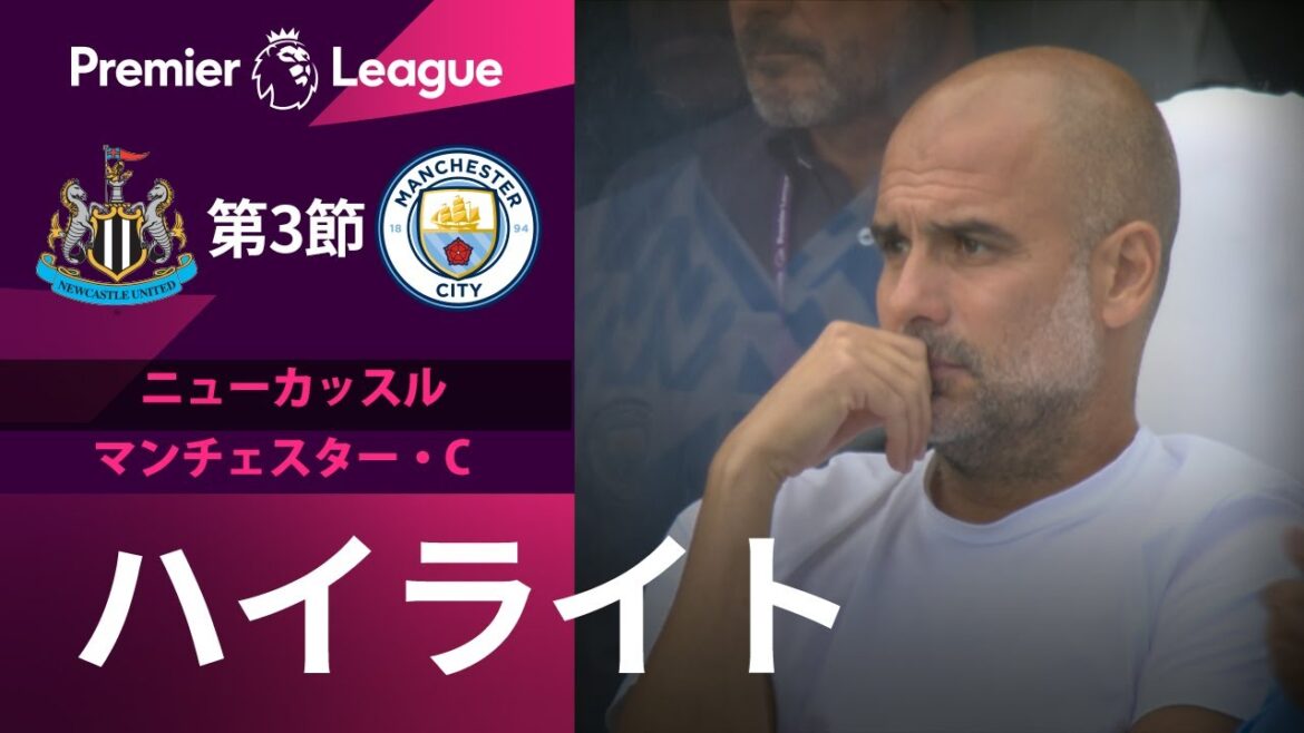 【EPL】 8.22 ニューカッスル vs マンチェスター・シティ ハイライト