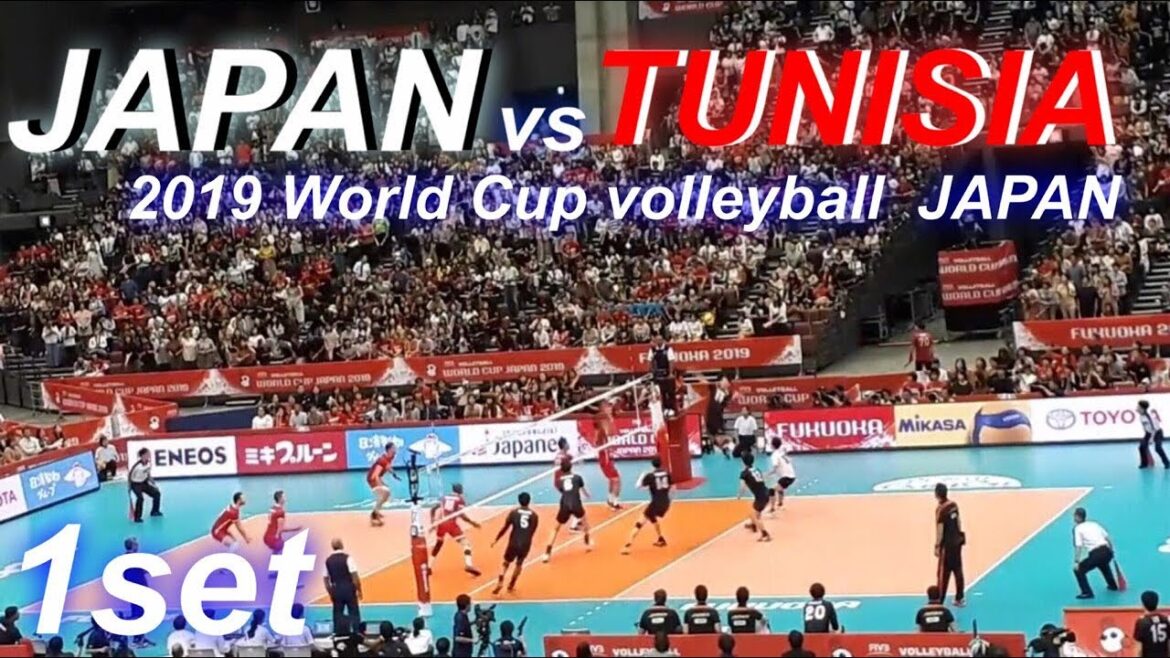 【JAPAN vs TUNISIA】World Cup Volleyball 2019  １st set