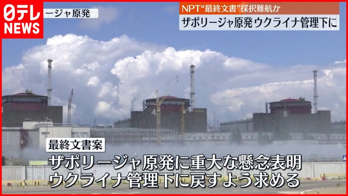 【NPT“最終文書”】「ザポリージャ原発をウクライナ管理下に」 採択交渉は難航か