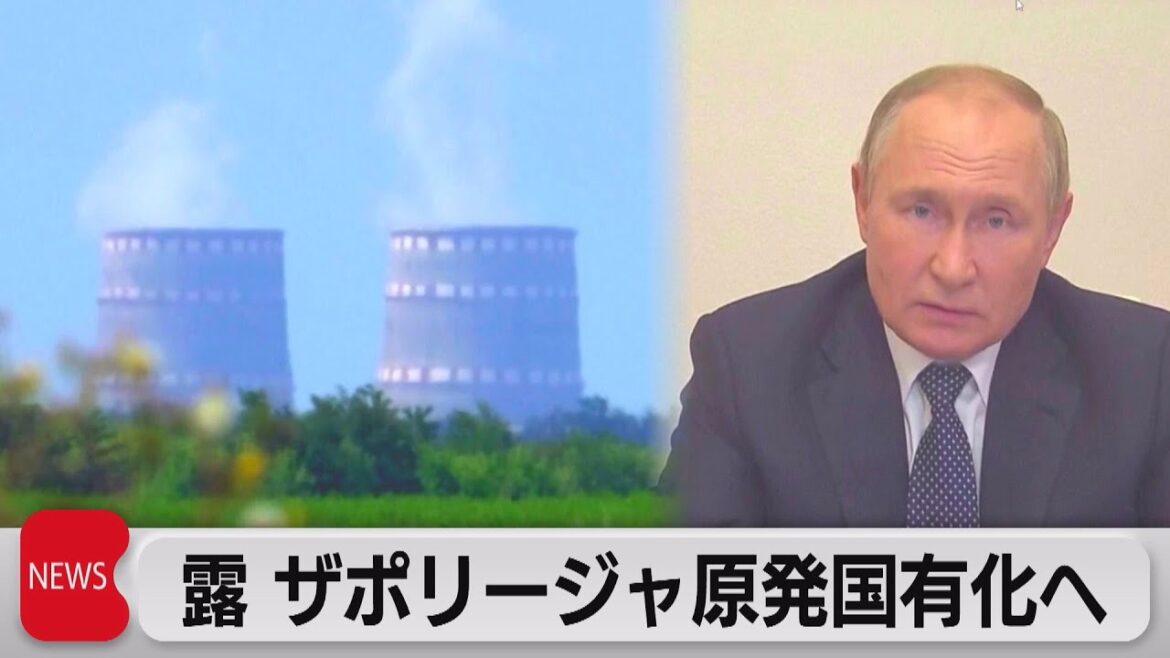 プーチン大統領が署名 ザポリージャ原発国有化へ（2022年10月6日）