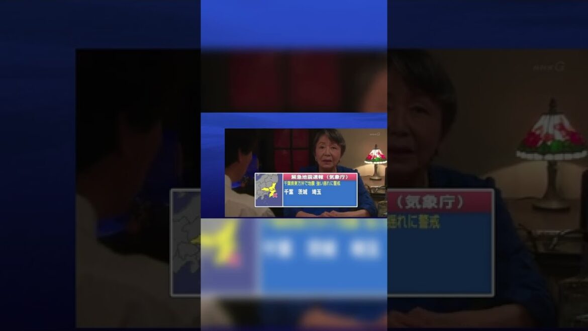 千葉県東方沖地震 最大震度5弱 2018/7/7 ※音量注意