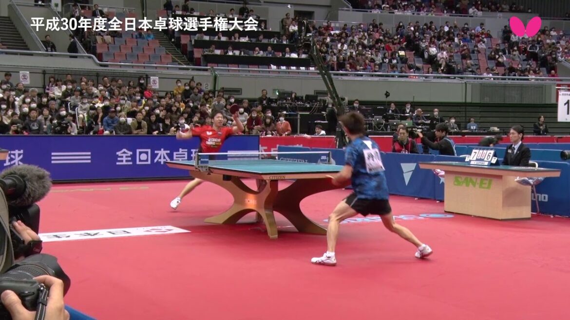 大会６日目｜男子シングルス 準々決勝 水谷隼 対 丹羽孝希｜全日本卓球2019 ダイジェスト