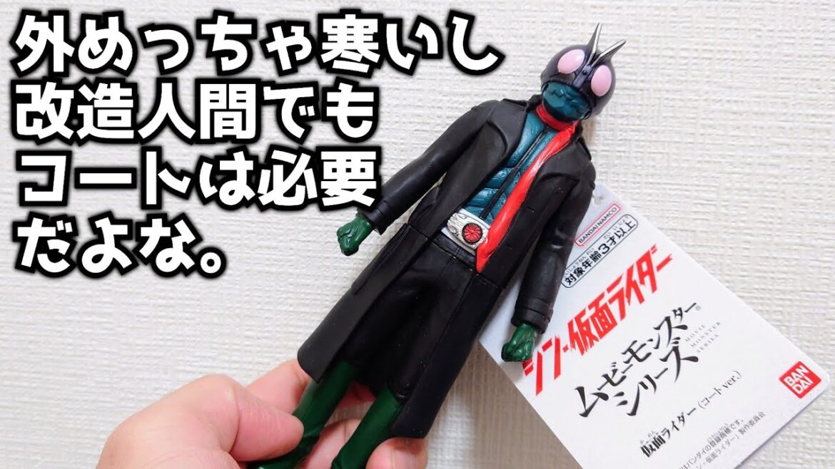 来年公開の映画シン・仮面ライダーの仮面ライダー コートver.のムービーモンスターシリーズ買ってきたぞぉぉ！