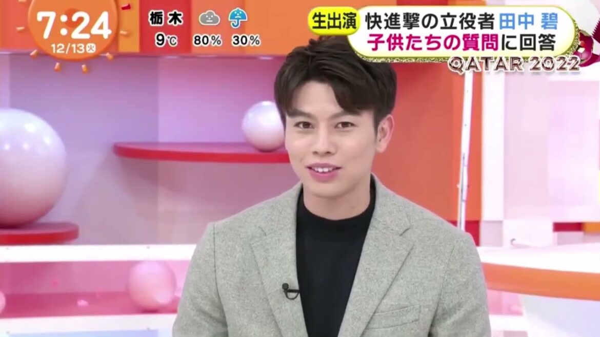 見逃した人へ！めざまし出演見どころだけまとめ！ビジュが溢れ出す田中碧！