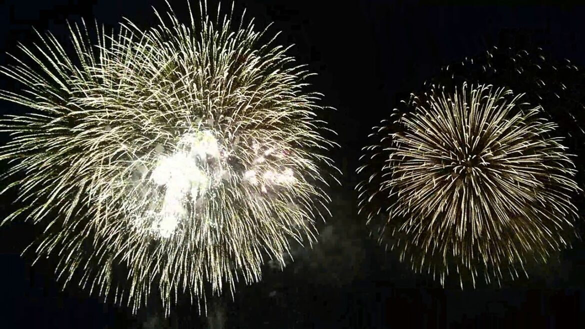 関門海峡花火大会　下関側　ファイナル