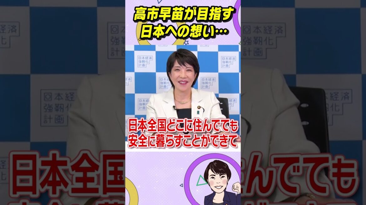 高市早苗が目指す 日本への想い・・・ #shorts