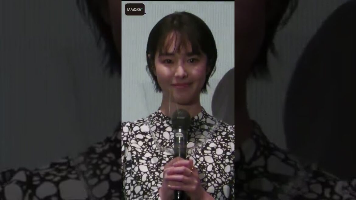 唐田えりか、ファンの熱烈声援に涙　映画「の方へ、流れる」初日あいさつ【MAiDiGi TV】
