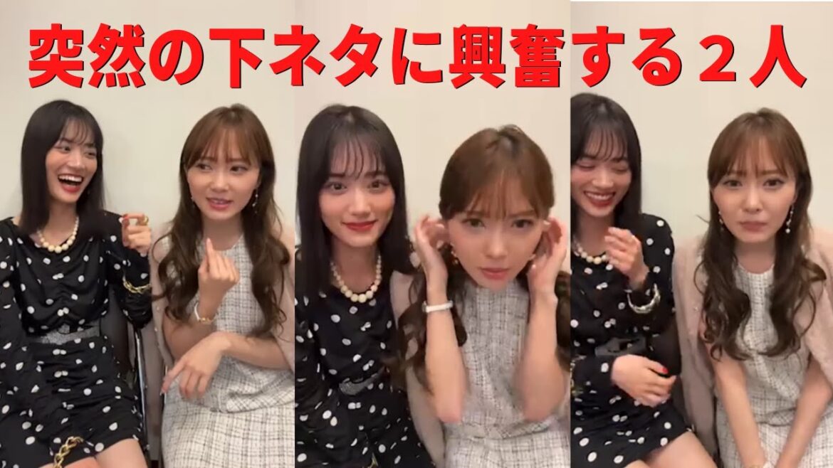 【山下美月・加藤史帆】突然の下ネタに興奮する2人(乃木坂・日向坂) 【山下美月・加藤史帆】突然の下ネタに興奮する2人(乃木坂・日向坂)