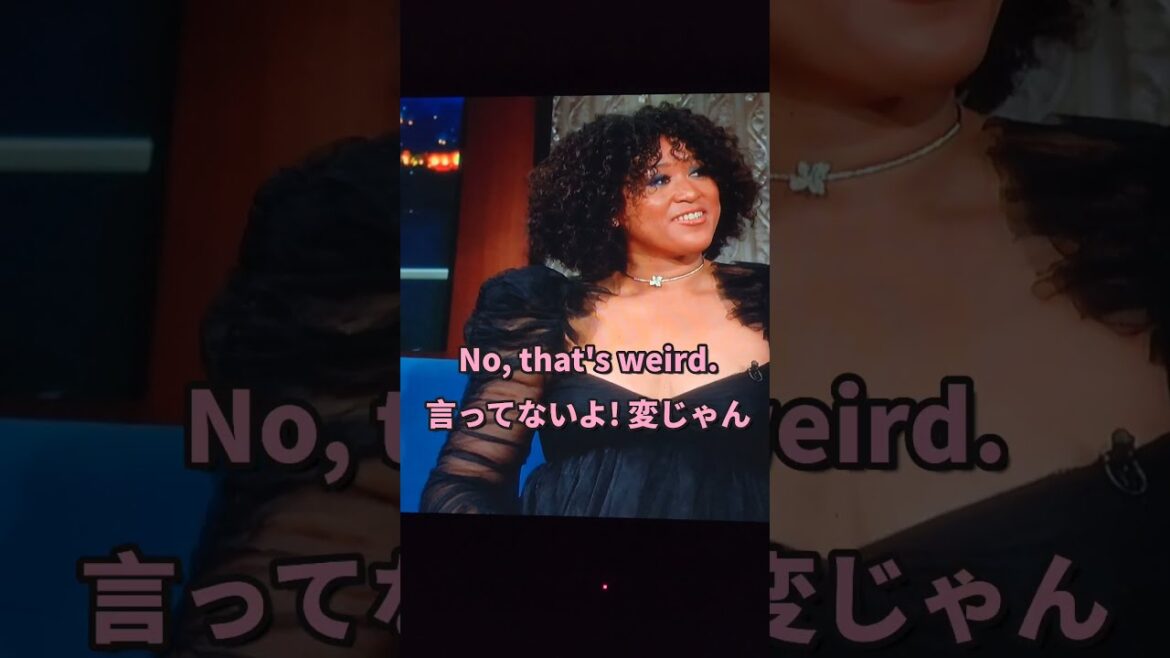 【英語リスニング】大坂なおみさん自分が若く見られてるんだと悟った瞬間 | アメリカの人気トーク番組に可愛いドレスで登場 | 英語