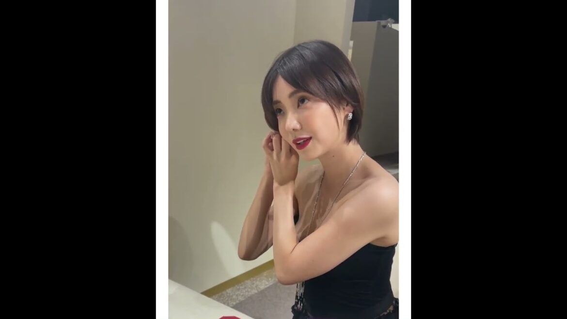 倉科カナ 二の腕で谷間寄せ