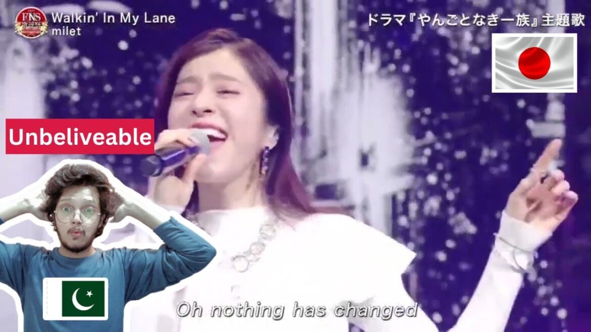 Walkin' In My Lane/milet | 上白石萌音 | fns歌謡祭「2022FNS歌謡祭」第1夜2022年12月7日HD| Pakistani Reaction