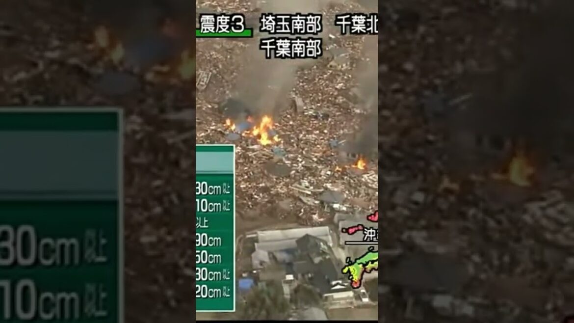 人車が飲み込まれる瞬間13　東日本大震災地震ライブ　JAPAN earthquake TUNAMI LIVE　#shorts　#地震津波ライブセンター　#地震ライブ　#地震