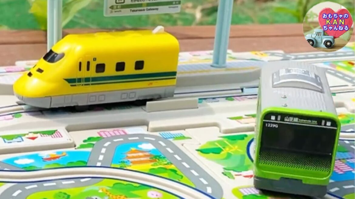 ドクターイエロー・山手線・京浜東北線☆電車と新幹線のおもちゃで遊びました【ウピさん＆upisch】part2