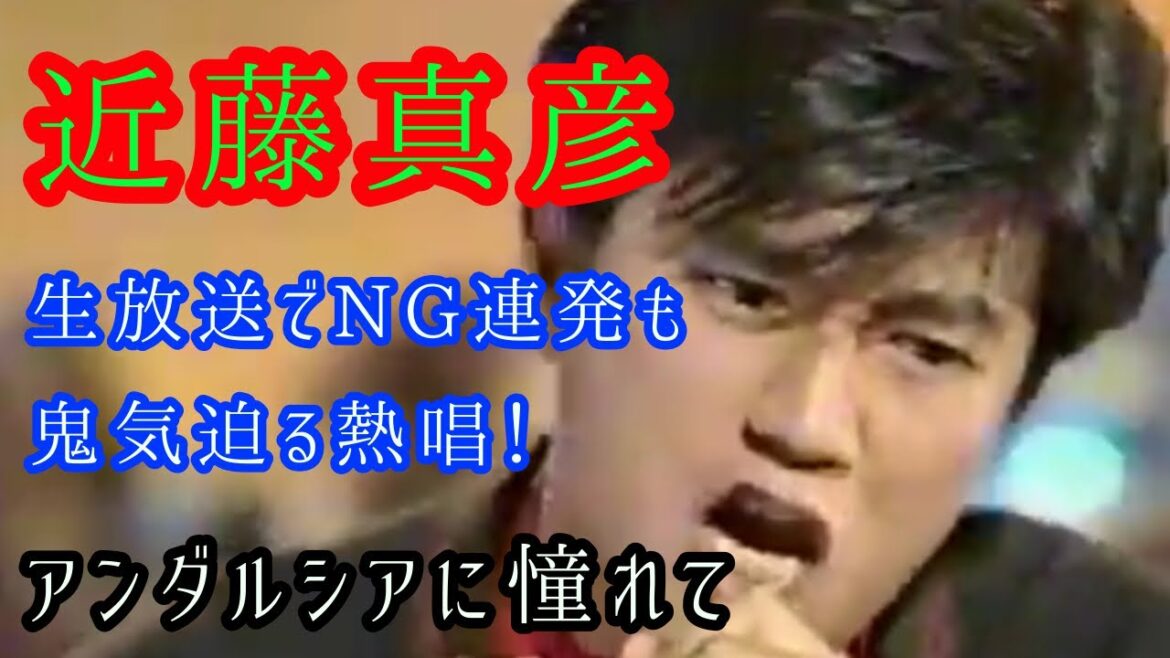 鬼気迫る！近藤真彦 "アンダルシアに憧れて" 夜のヒットスタジオ スーパーより【字幕】