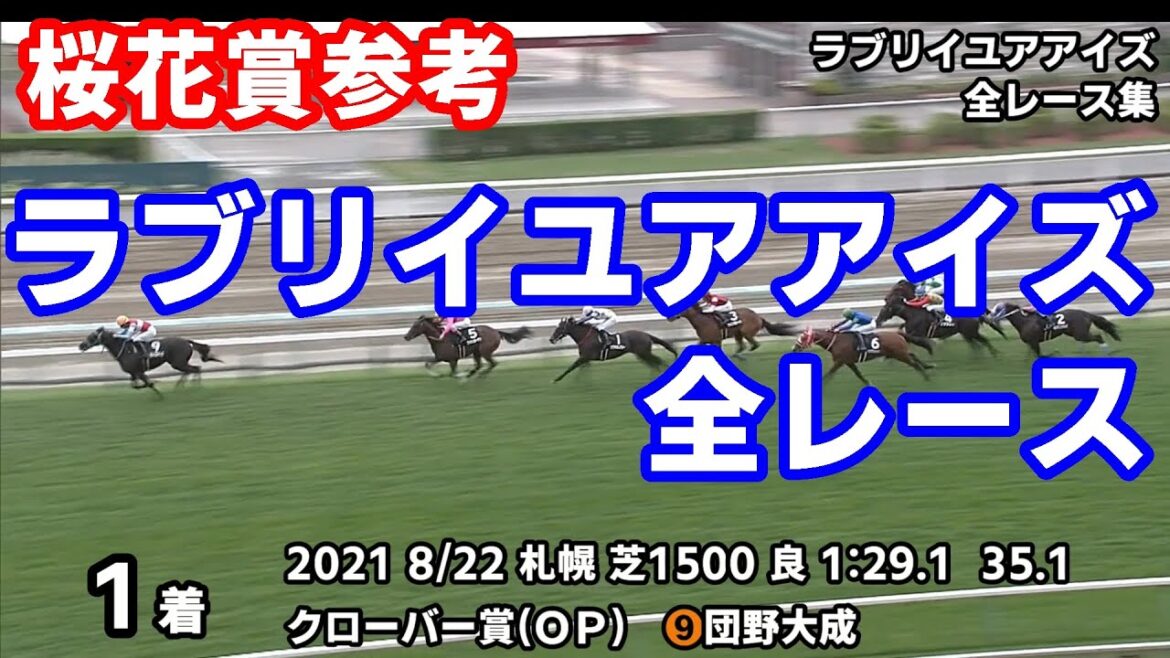 【桜花賞2022予想参考】ラブリイユアアイズ全レース集~阪神ジュベナイルフィリーズ2021【パドック競馬】