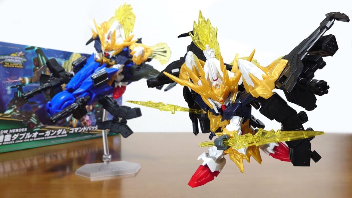 （ 趙雲ダブルオーと支援メカが合体！ガトリング＆ミサイルコンテナなど派手な武装！）SDW HEROES 趙雲ダブルオーガンダム コマンドパッケージ　レビュー