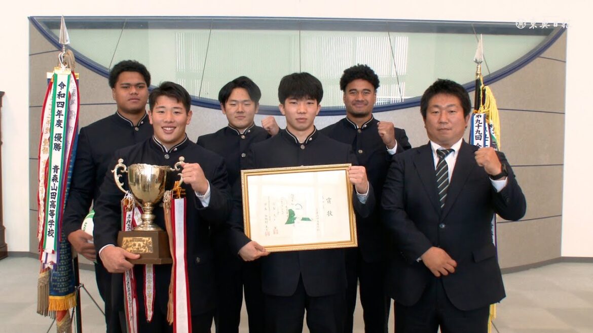 山田高ラグビー部、「花園」で8強入り誓う