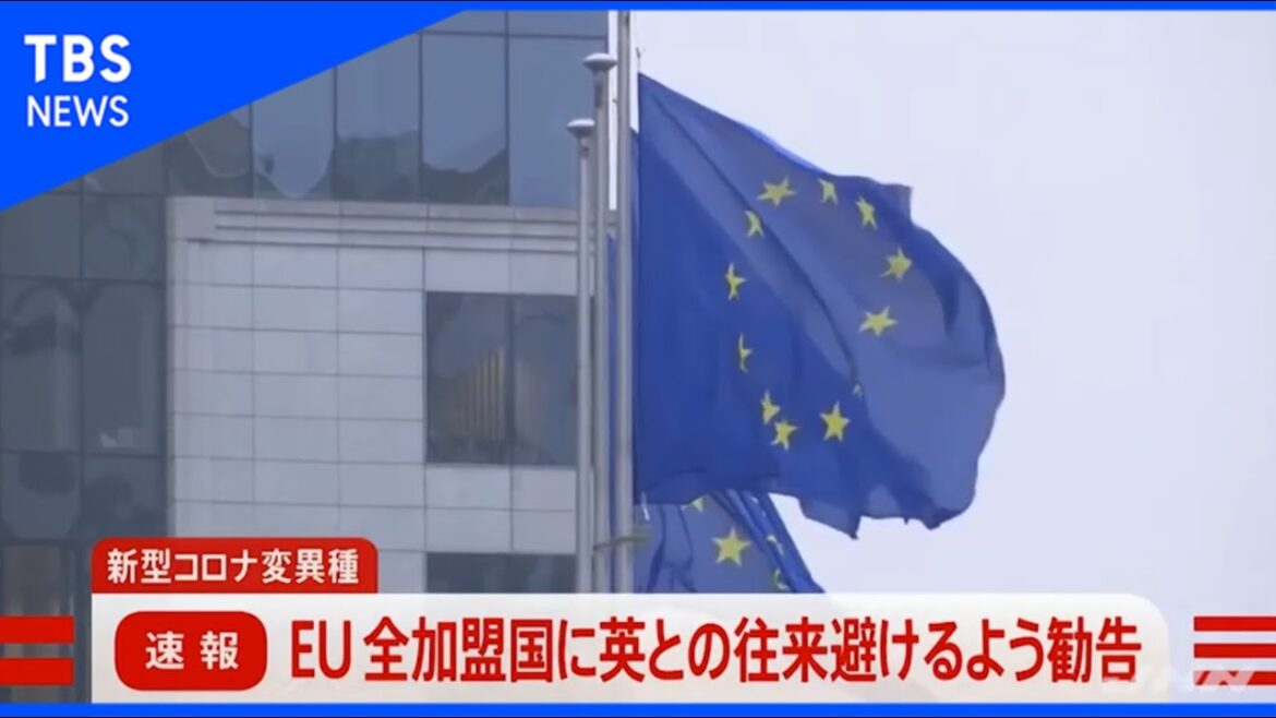 【速報】コロナ変異種 ＥＵ、全加盟国に英との往来避けるよう勧告【news23】#Shorts