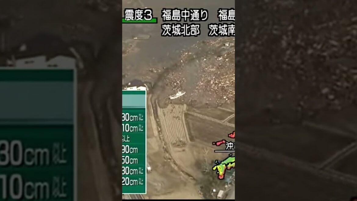 人車が飲み込まれる瞬間　東日本大震災津波地震ライブ17　JAPAN earthquake TUNAMI LIVE　#shorts　#東徹 　#地震　#地震ライブ