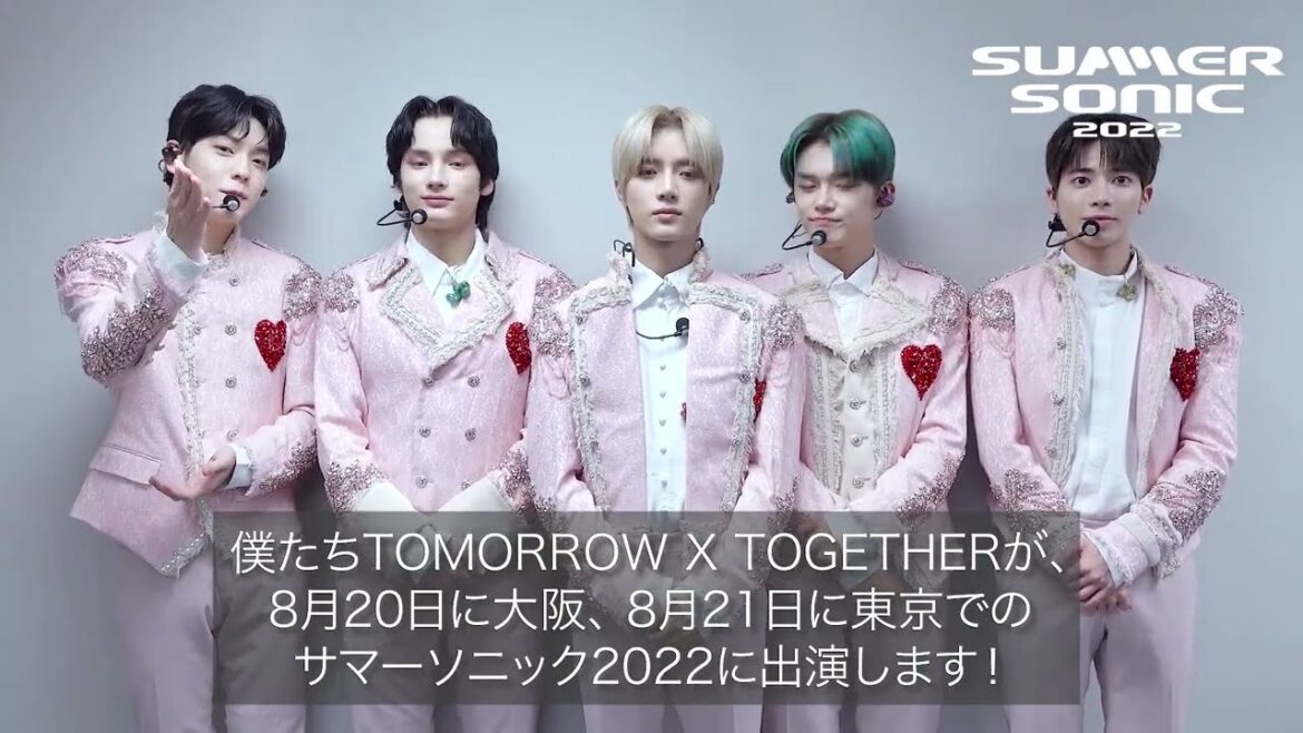 TOMORROW X TOGETHER message for SUMMER SONIC 2022