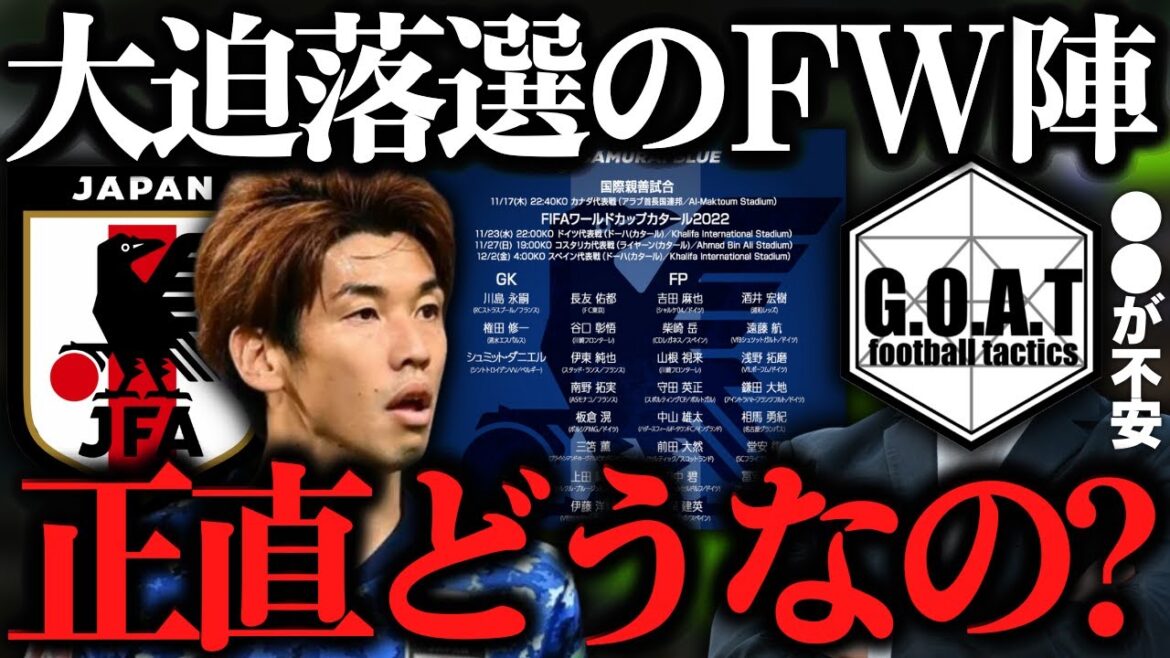 【ありえない？】大迫の落選とその懸念点について｜カタールW杯/SAMURAI BLUE/サッカー日本代表/メンバー発表【GOAT切り抜き】