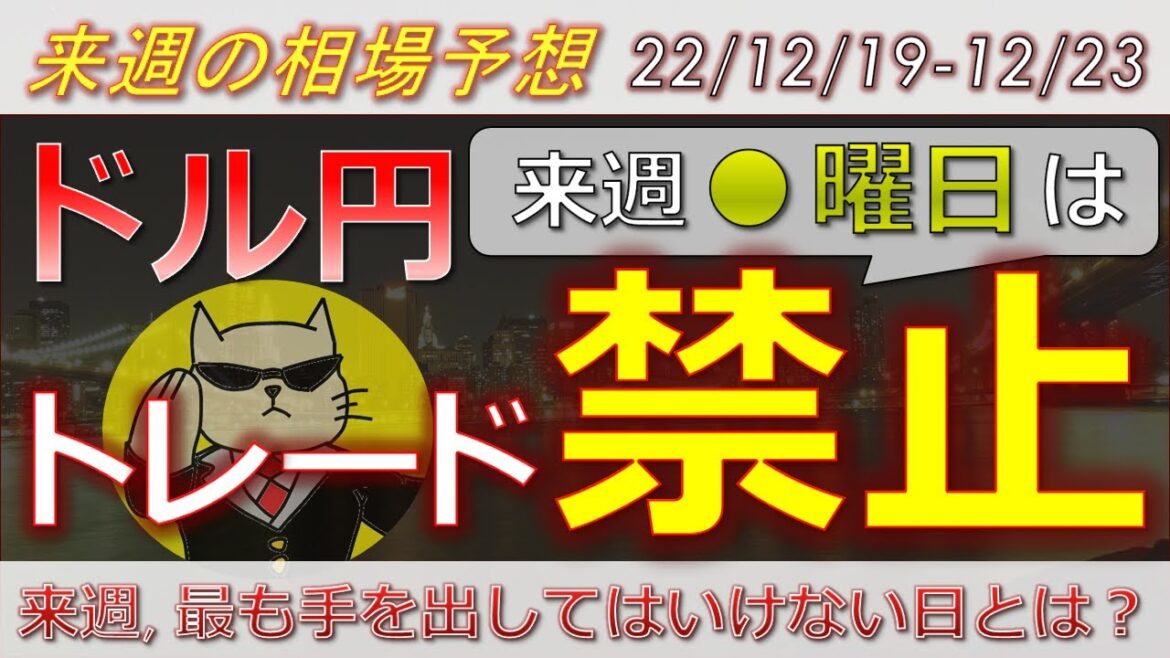 【ドル円最新予想】来週ドル円、●曜日だけはトレードするな!FOMC後ドル円伸びないのはなぜ?理由を簡単解説!来週の為替相場予想と投資戦略!PCE・消費者信頼感に注目! (22/12/19週)【FX】 【ドル円最新予想】来週ドル円、●曜日だけはトレードするな!FOMC後ドル円伸びないのはなぜ?理由を簡単解説!来週の為替相場予想と投資戦略!PCE・消費者信頼感に注目! (22/12/19週)【FX】