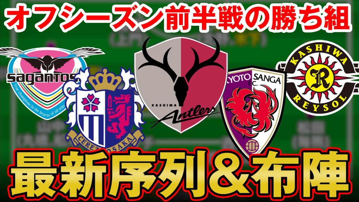 移籍マーケット前半戦の勝ち組クラブは?? 大型補強を見せたクラブの最新移籍情報を整理＆来季布陣を予想します!! 【 Jリーグ 鹿島アントラーズ 柏レイソル 京都サンガFC セレッソ大阪 サガン鳥栖 】