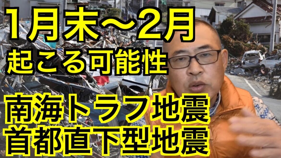 【南海トラフ地震・首都直下型地震】1月末から2月に可能性