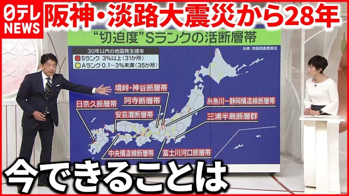 【地震の切迫度】「Sランク活断層」全国に31か所  確率8％強も