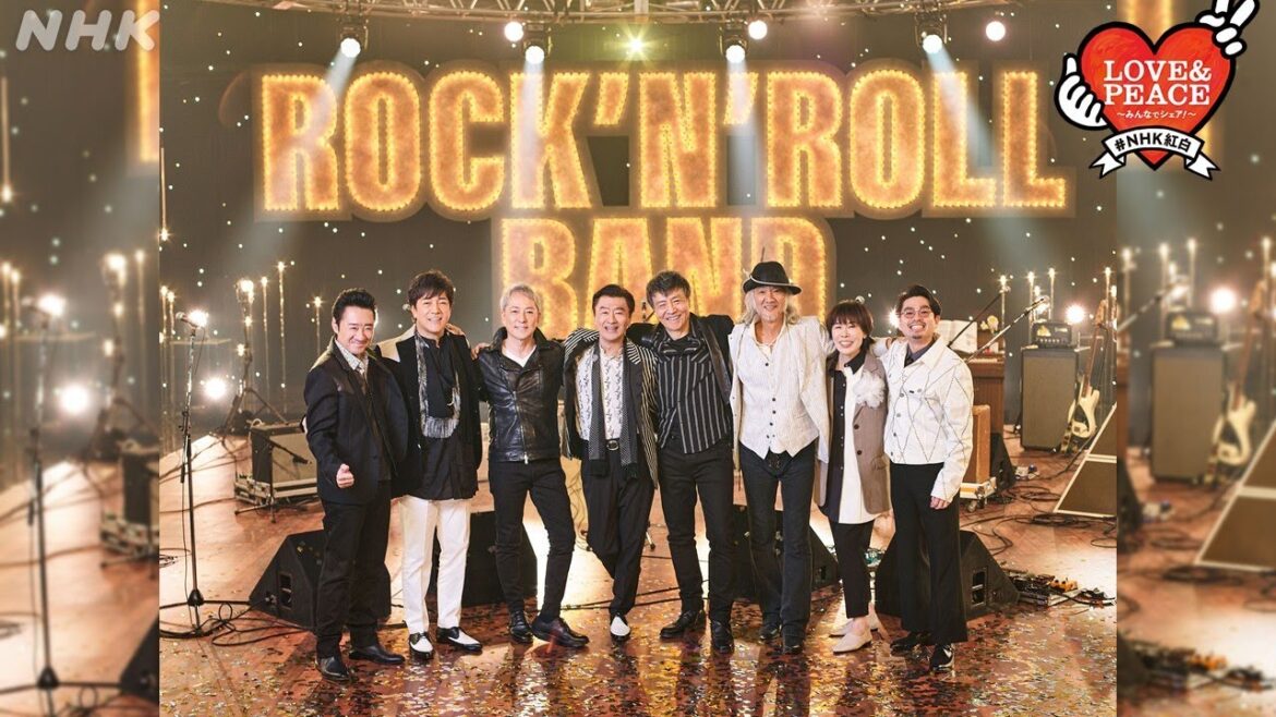 【桑田佳祐 feat. 佐野元春, 世良公則, Char, 野口五郎】「時代遅れのRock’n ‘Roll Band」TV初ステージ【紅白】｜NHK
