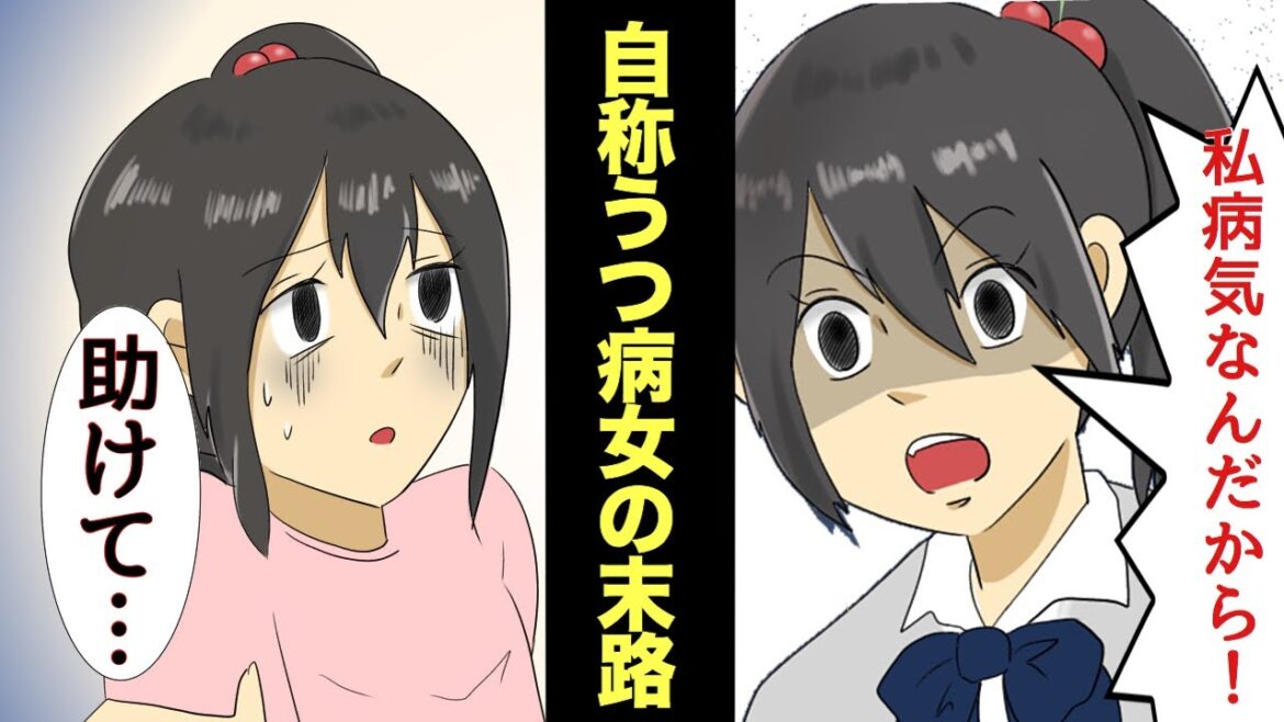 【漫画】自律神経失調症と診断されたことを自慢してくるメンヘラ女→薬やヘルプマークを使った結果とんでもない結末に…！【マンガ動画】