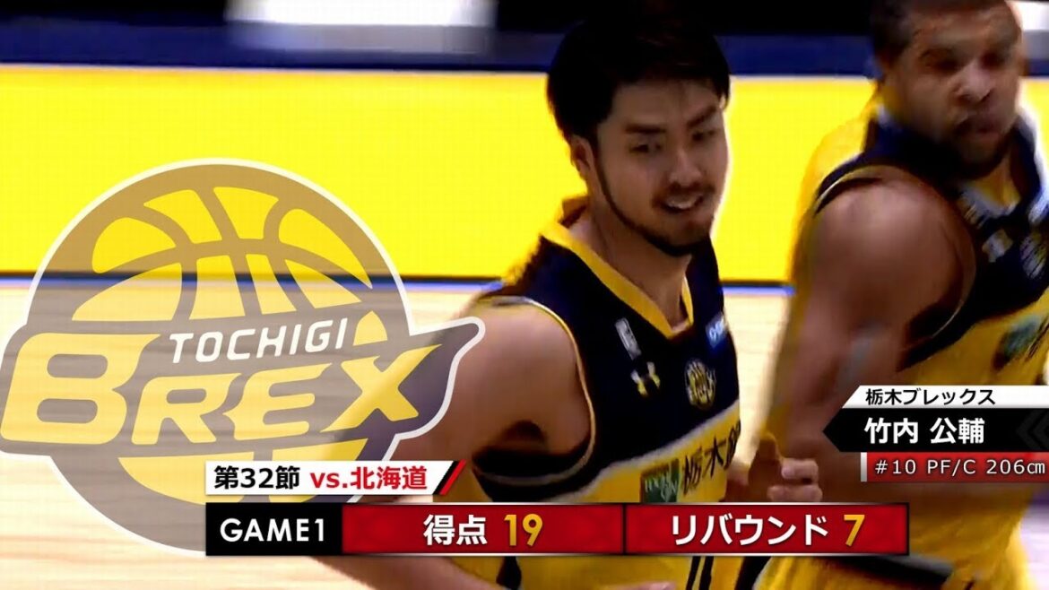 【B1第32節HOTプレイヤー】栃木・竹内公輔 厳選プレー集