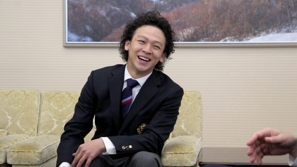 スノボ平野歩夢選手がW杯前に知事を表敬訪問