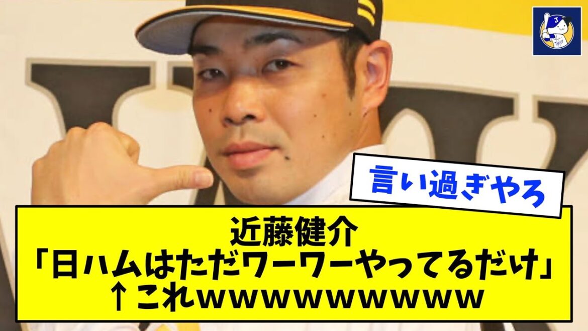近藤健介「日ハムはただワーワーやってるだけ」←これｗｗｗｗｗｗｗｗｗ【なんJ反応】