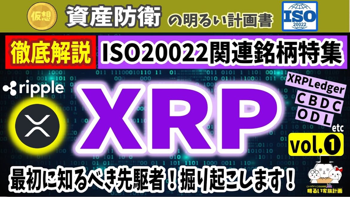 【ユースケース検証】ISO20022✖仮想通貨の入門銘柄『ＸＲＰ』　投資価値の分析＆比較研究の材料に　＃０９４　初心者　Ripple　暗号資産　ODL　資産防衛　XLM　XDC